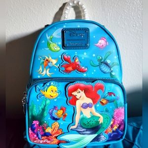 Loungefly Little Mermaid Under The Sea Exclusive Mini Backpack